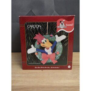Woody Woodpecker 1997 Carlton Cards Christmas Ornament Used Untested